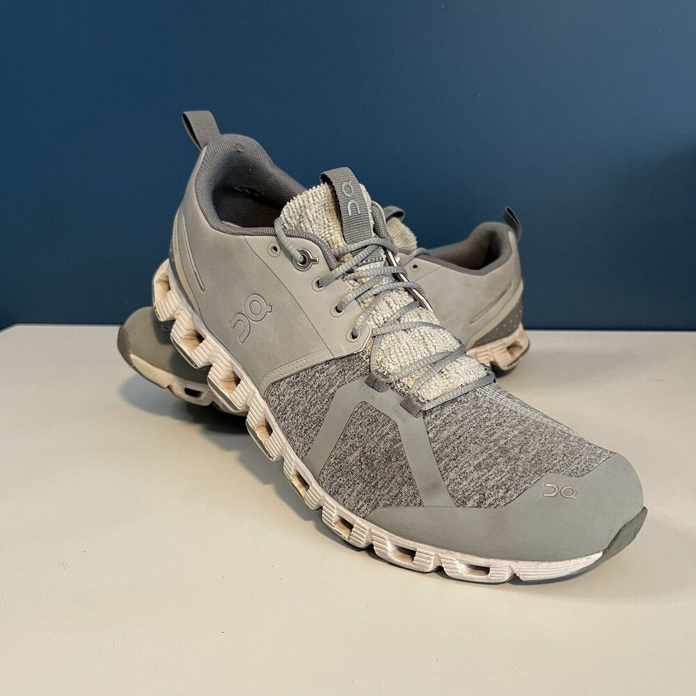 On Cloud 5 Terry Womens Shoes 10.5 W Glacier/Lunar Gray Running Walking Sneakers